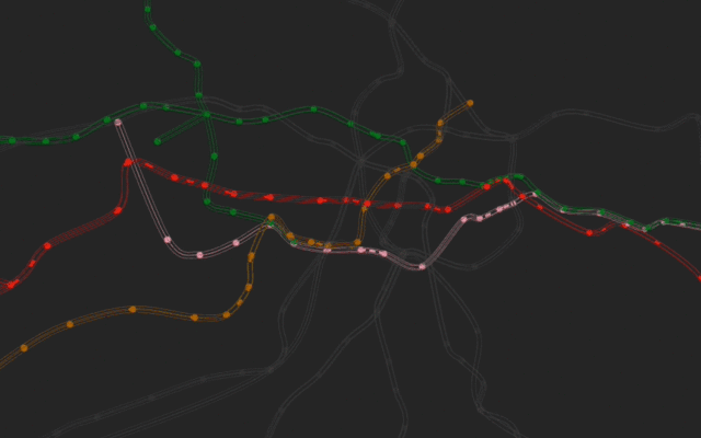 London underground tube map data