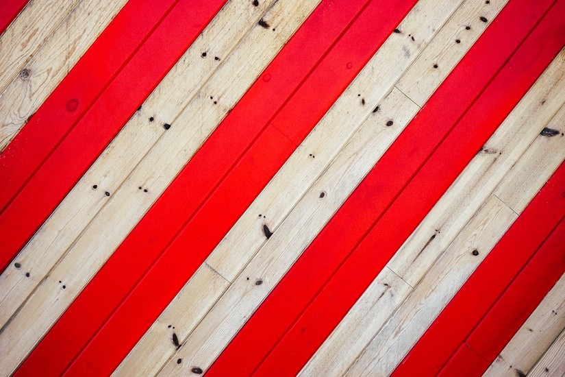 Red pattern texture lines as wooden floor