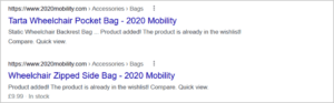 same products but fail to show an image in SERP